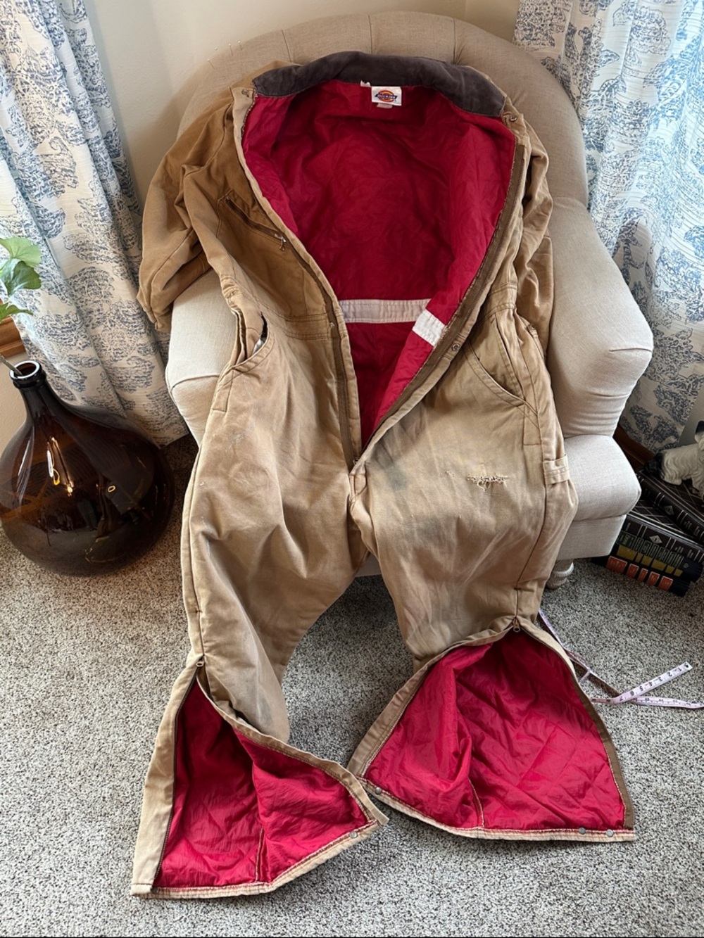 Dickies duck canvas coveralls, chest 46/48, medium length - Picture 7 of 11